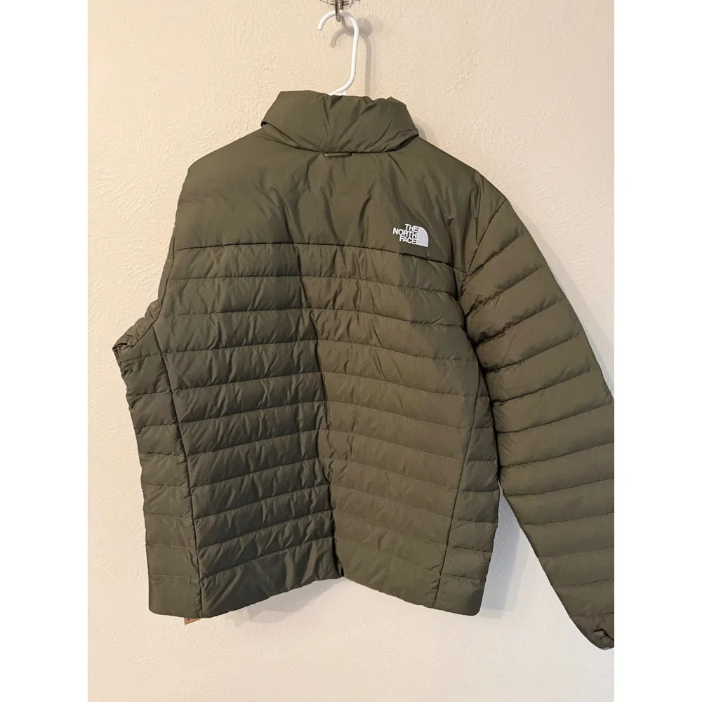 The North Face Minoqua Down Jacket New Taupe Green Puffer NF0A55XGGND-L Mens L